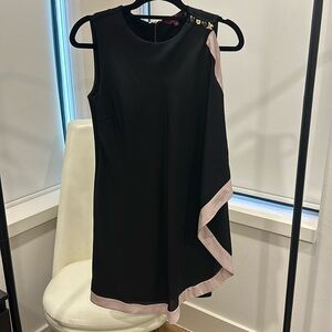 Ted Baker dress • size: 0 • cute “cape” detail on one side + gold buttons